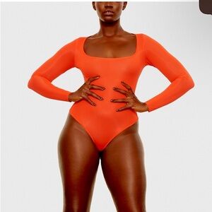 SKIMS sheer bodysuit 2XL NWT